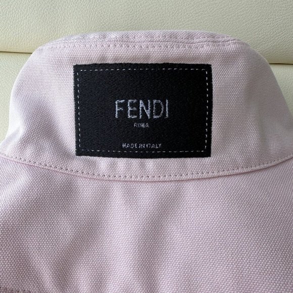 NWT Fendi Roma Logo Patch Bucket Hat PINK Sz S 100% Authentic - Picture 4 of 5
